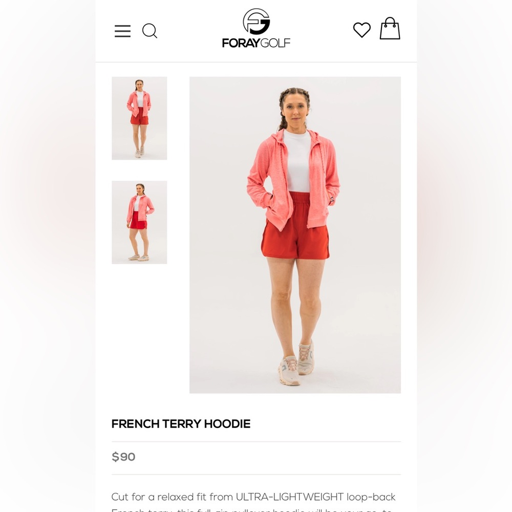 Foray Golf French Terry Hoodie - Picture 2 of 12